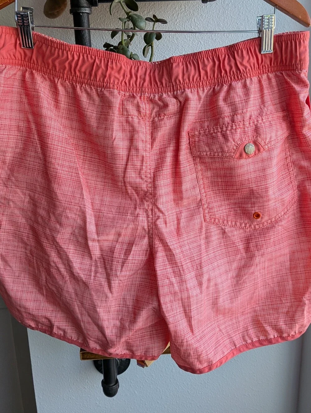 Ted Baker London Mens Swim Trunks Size 4 Large Pink Coral Lobster Board Shorts